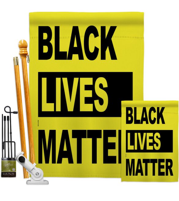 Black Lives Movement - Support Inspirational Vertical Impressions Decorative Flags HG170049 Made In USA - Image 6