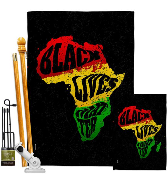 Cant Breathe BLM - Support Inspirational Vertical Impressions Decorative Flags HG170067 Made In USA - Image 6