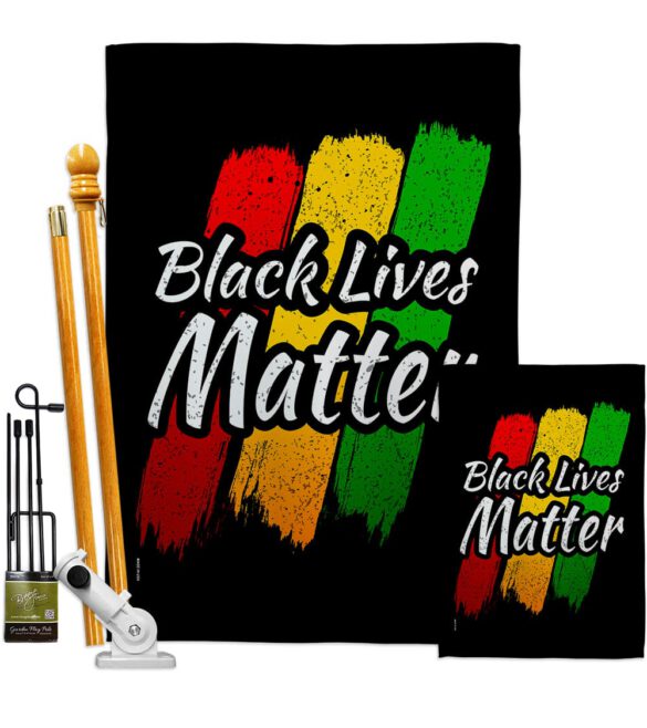 Black Lives Awareness - Support Inspirational Vertical Impressions Decorative Flags HG170068 Made In USA - Image 4