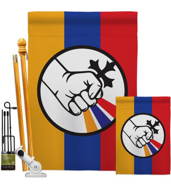 Artsakh Strong Armenia - Support Inspirational Vertical Impressions Decorative Flags HG170155 Made In USA - Image 7