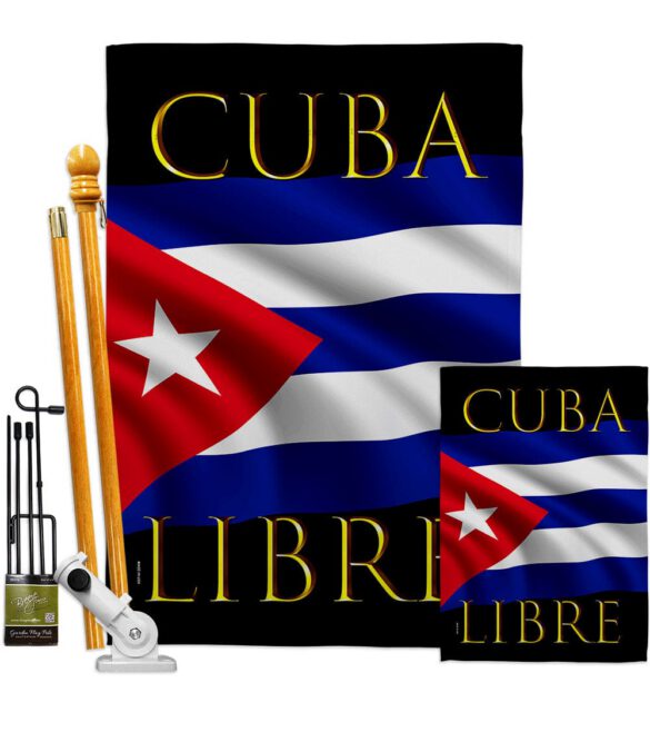 Cuba Libre - Support Inspirational Vertical Impressions Decorative Flags HG170217 Made In USA - Image 6
