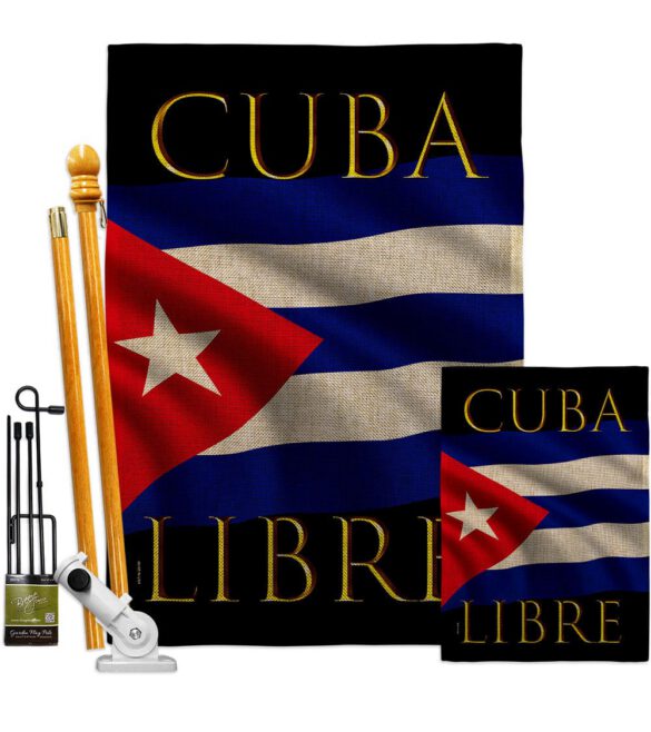 Cuba Libre - Support Inspirational Vertical Impressions Decorative Flags HG170217 Made In USA - Image 18