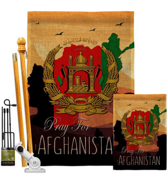 Afghanistan We Pray - Support Inspirational Vertical Impressions Decorative Flags HG170222 Made In USA - Image 19