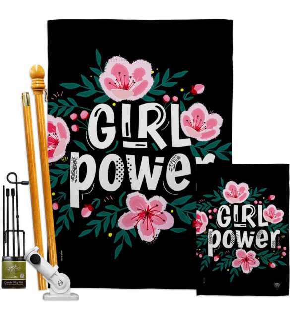 Girl Power - Support Inspirational Vertical Impressions Decorative Flags HG192606 Made In USA - Image 6