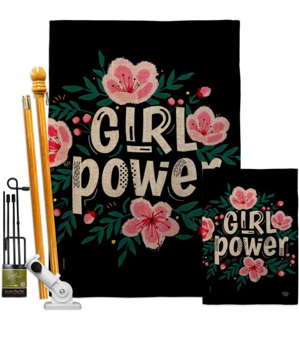 Girl Power - Support Inspirational Vertical Impressions Decorative Flags HG192606 Made In USA - Image 16