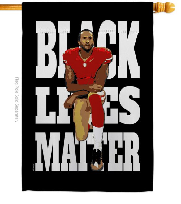 Black Lives Anti Racism - Support Inspirational Vertical Impressions Decorative Flags HG170015 Made In USA - Image 2