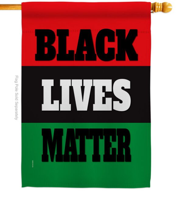 Black Lives Awareness - Support Inspirational Vertical Impressions Decorative Flags HG170020 Made In USA - Image 2