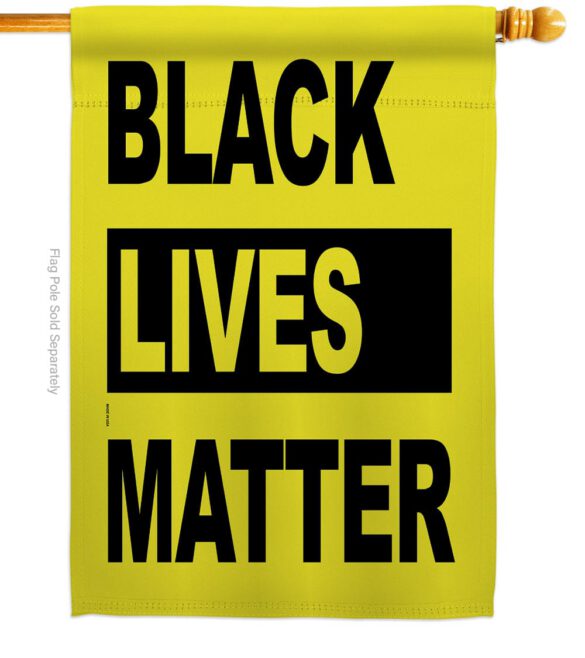 Black Lives Movement - Support Inspirational Vertical Impressions Decorative Flags HG170049 Made In USA - Image 2