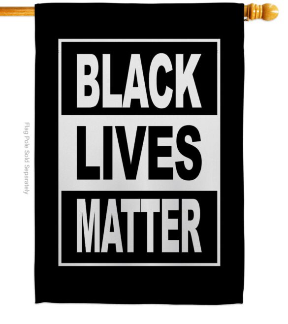 Can't Breathe BLM - Support Inspirational Vertical Impressions Decorative Flags HG170052 Made In USA - Image 2