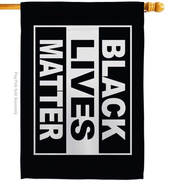 Black Lives Matter - Support Inspirational Vertical Impressions Decorative Flags HG170062 Made In USA - Image 2