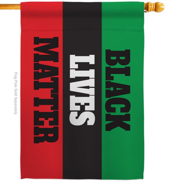 Cant Breathe BLM - Support Inspirational Vertical Impressions Decorative Flags HG170063 Made In USA - Image 2
