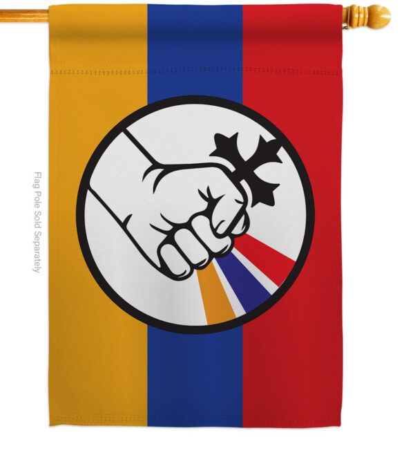 Artsakh Strong Armenia - Support Inspirational Vertical Impressions Decorative Flags HG170155 Made In USA - Image 3