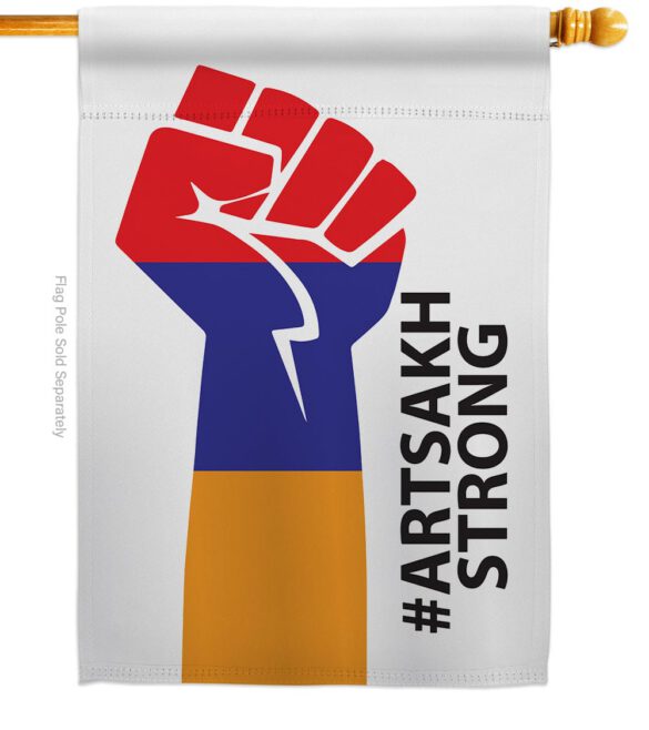 Artsakh Stay Strong - Support Inspirational Vertical Impressions Decorative Flags HG170156 Made In USA - Image 3