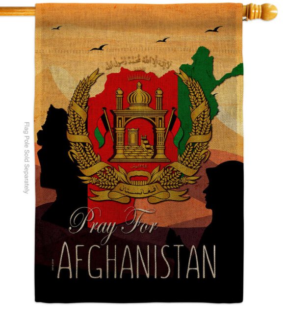 Afghanistan We Pray - Support Inspirational Vertical Impressions Decorative Flags HG170222 Made In USA - Image 15