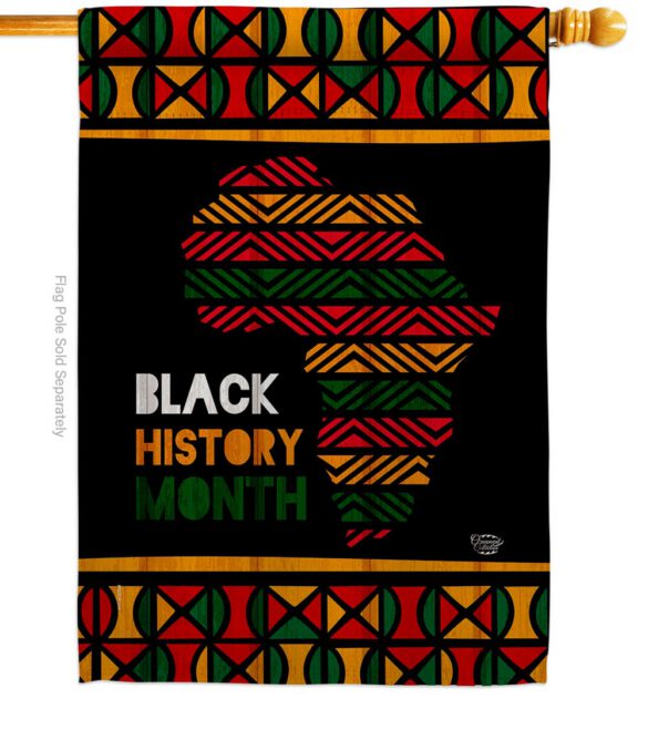 Afro-Americans History Month - Support Inspirational Vertical Impressions Decorative Flags HG192426 Made In USA - Image 3