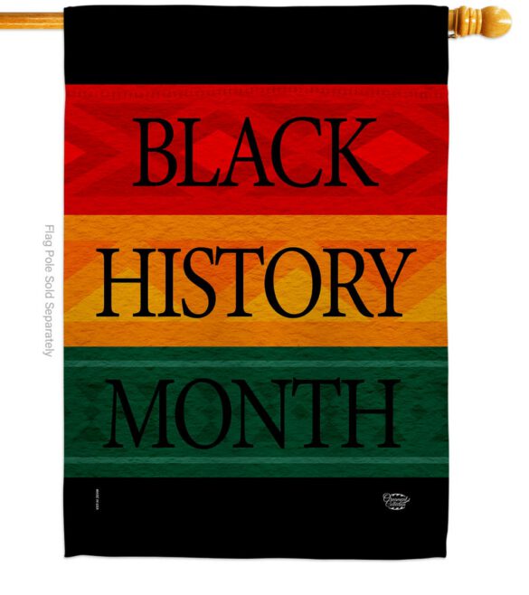 Black History Month Afro - Support Inspirational Vertical Impressions Decorative Flags HG192428 Made In USA - Image 2