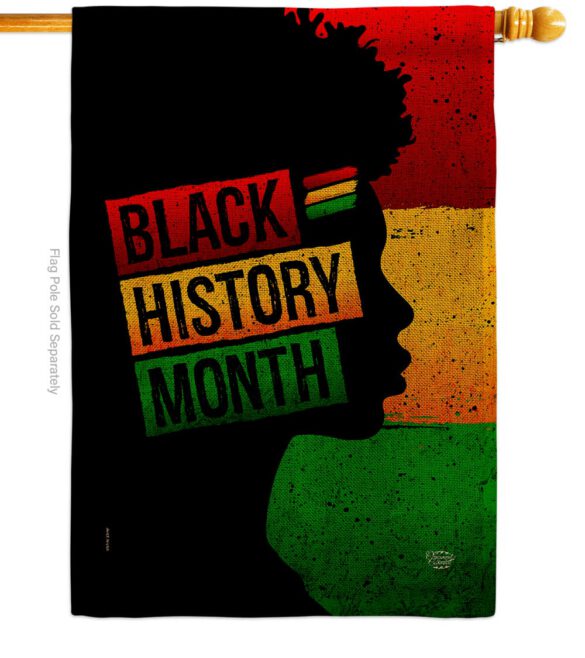 African History Month - Support Inspirational Vertical Impressions Decorative Flags HG192430 Made In USA - Image 13