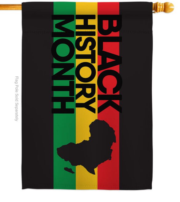 Black History - Support Inspirational Vertical Impressions Decorative Flags HG192431 Made In USA - Image 2