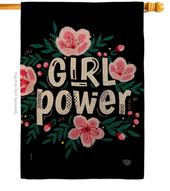 Girl Power - Support Inspirational Vertical Impressions Decorative Flags HG192606 Made In USA - Image 12