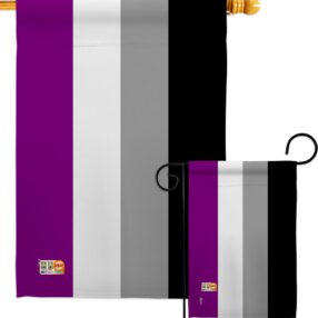 Asexua - Support Inspirational Vertical Impressions Decorative Flags HG148002 Made In USA