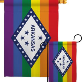 Arkansas Pride - Support Inspirational Vertical Impressions Decorative Flags HG148679 Made In USA