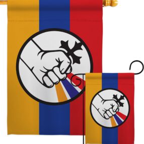 Artsakh Strong Armenia - Support Inspirational Vertical Impressions Decorative Flags HG170155 Made In USA