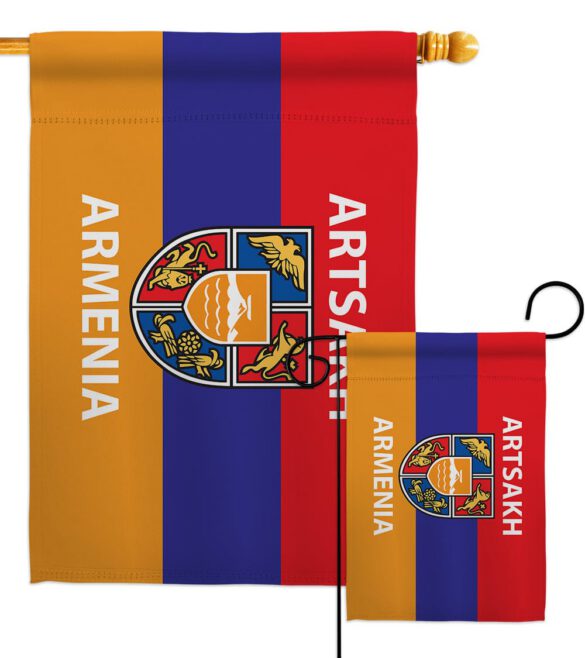 Artsakh Armenia - Support Inspirational Vertical Impressions Decorative Flags HG170157 Made In USA