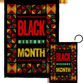 African American History Month - Support Inspirational Vertical Impressions Decorative Flags HG192424 Made In USA