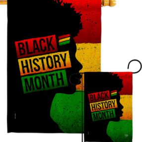 African History Month - Support Inspirational Vertical Impressions Decorative Flags HG192430 Made In USA