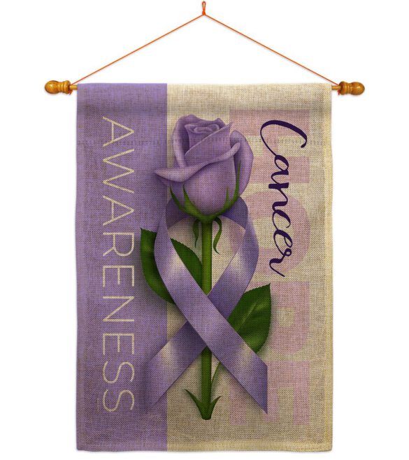 Cancer Awareness World Day - Support Inspirational Vertical Impressions Decorative Flags HG115208 Made In USA - Image 20