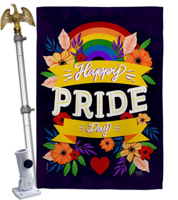 Happy Pride Day - Support Inspirational Vertical Impressions Decorative Flags HG115218 Made In USA - Image 9