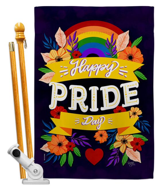 Happy Pride Day - Support Inspirational Vertical Impressions Decorative Flags HG115218 Made In USA - Image 5