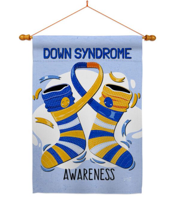 Down Syndrome - Support Inspirational Vertical Impressions Decorative Flags HG137423 Made In USA - Image 10