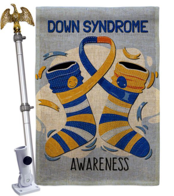 Down Syndrome - Support Inspirational Vertical Impressions Decorative Flags HG137423 Made In USA - Image 19