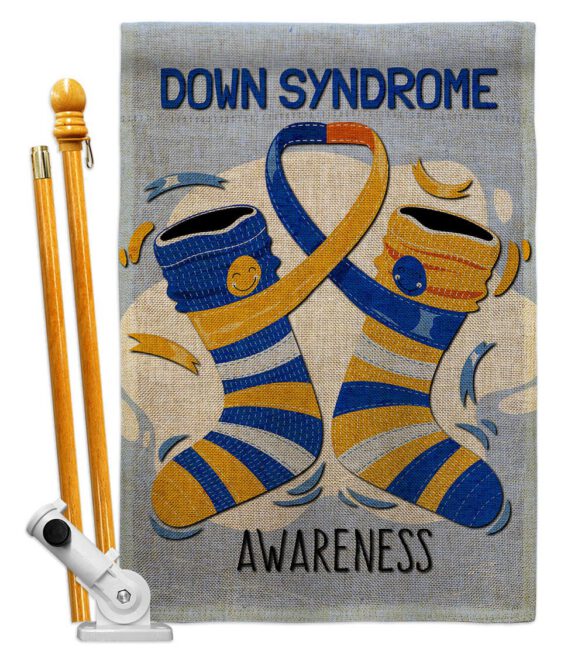 Down Syndrome - Support Inspirational Vertical Impressions Decorative Flags HG137423 Made In USA - Image 15