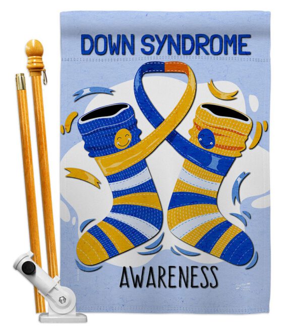 Down Syndrome - Support Inspirational Vertical Impressions Decorative Flags HG137423 Made In USA - Image 5