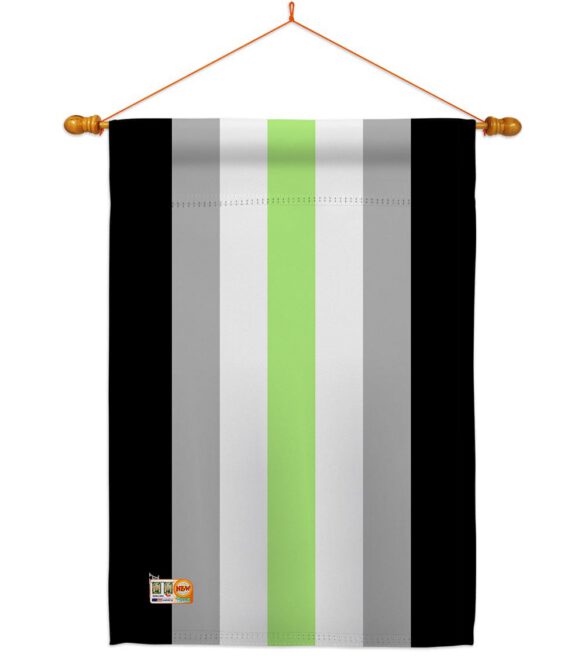 Agender Pride - Support Inspirational Vertical Impressions Decorative Flags HG148001 Made In USA - Image 15