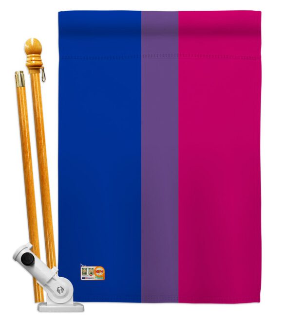 Bisexual - Support Inspirational Vertical Impressions Decorative Flags HG148005 Made In USA - Image 5