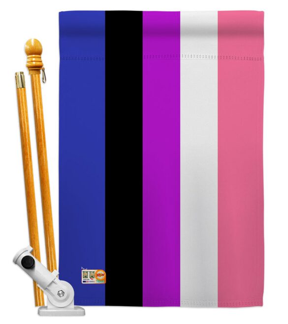 Genderfluidity Pride - Support Inspirational Vertical Impressions Decorative Flags HG148008 Made In USA - Image 5