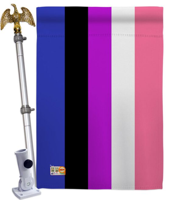 Genderfluidity Pride - Support Inspirational Vertical Impressions Decorative Flags HG148008 Made In USA - Image 13