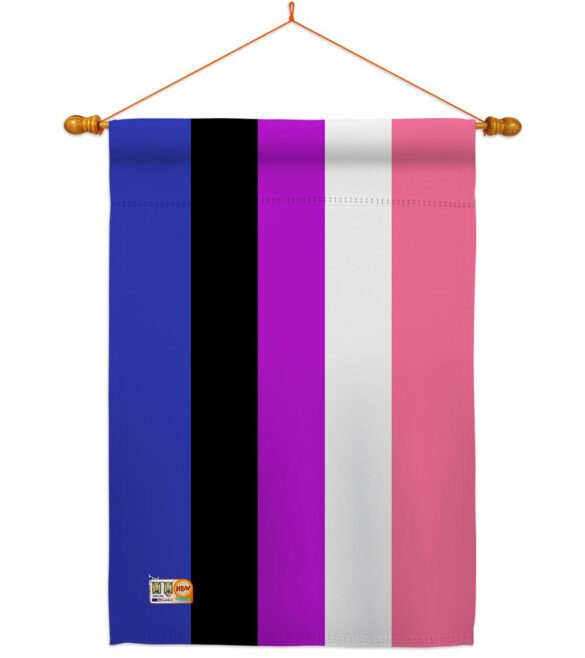 Genderfluidity Pride - Support Inspirational Vertical Impressions Decorative Flags HG148008 Made In USA - Image 14