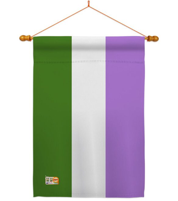 Genderqueer pride - Support Inspirational Vertical Impressions Decorative Flags HG148009 Made In USA - Image 14