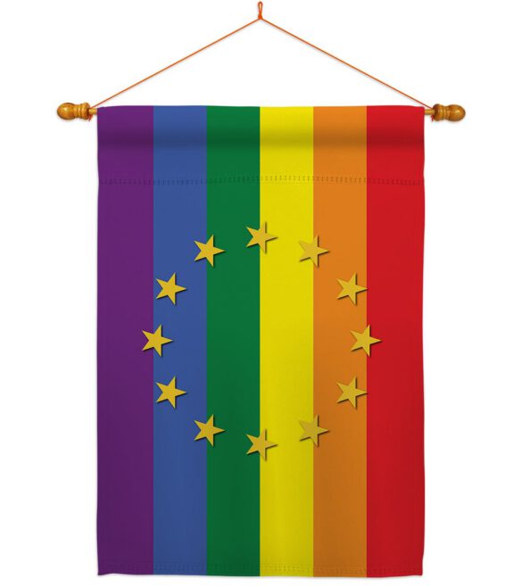 European Union Pride - Support Inspirational Vertical Impressions Decorative Flags HG148671 Made In USA - Image 10