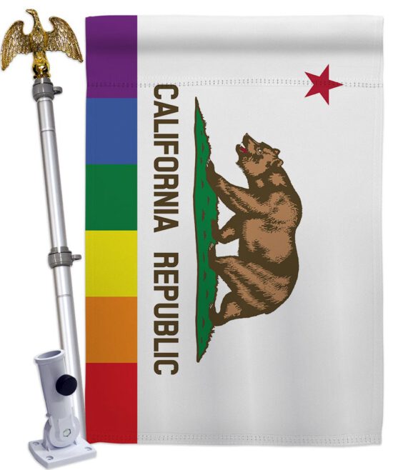 California Republic Pride - Support Inspirational Vertical Impressions Decorative Flags HG148680 Made In USA - Image 9