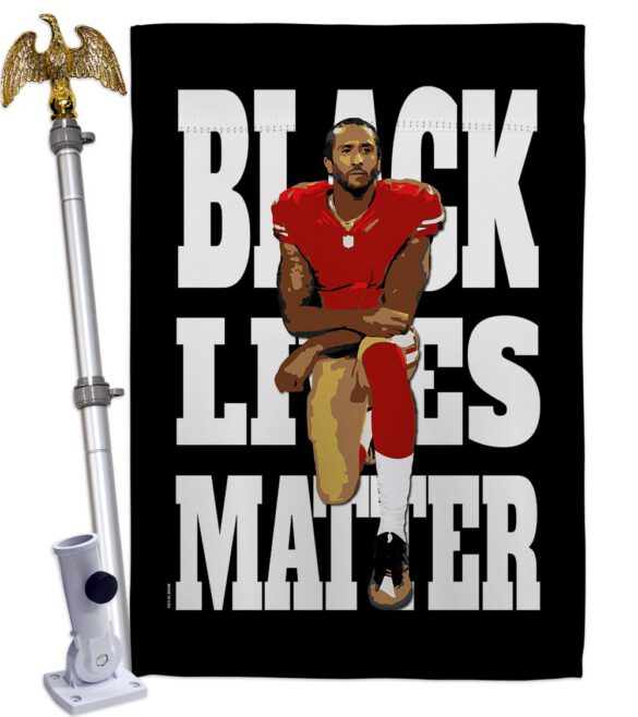 Black Lives Anti Racism - Support Inspirational Vertical Impressions Decorative Flags HG170015 Made In USA - Image 9