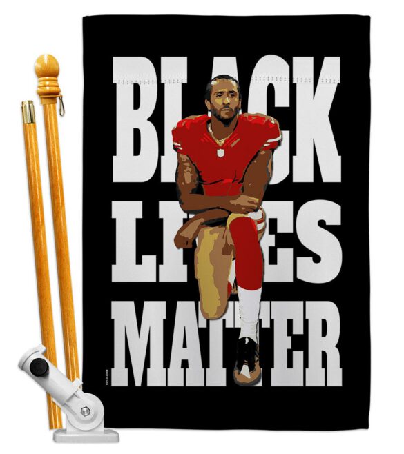 Black Lives Anti Racism - Support Inspirational Vertical Impressions Decorative Flags HG170015 Made In USA - Image 5