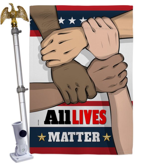 All Lives Matter - Support Inspirational Vertical Impressions Decorative Flags HG170016 Made In USA - Image 10