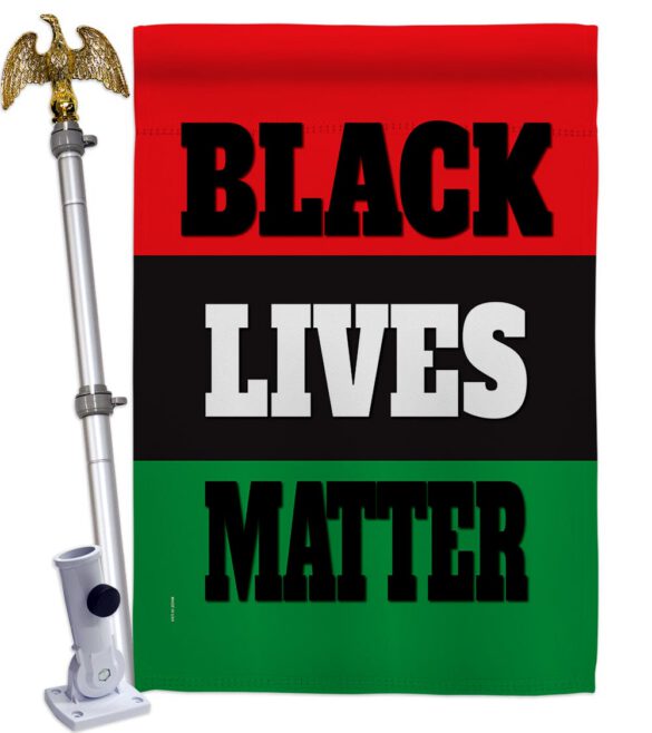 Black Lives Awareness - Support Inspirational Vertical Impressions Decorative Flags HG170020 Made In USA - Image 9
