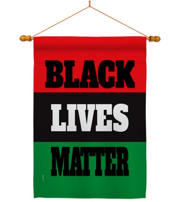 Black Lives Awareness - Support Inspirational Vertical Impressions Decorative Flags HG170020 Made In USA - Image 10