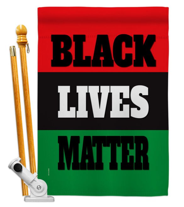 Black Lives Awareness - Support Inspirational Vertical Impressions Decorative Flags HG170020 Made In USA - Image 5